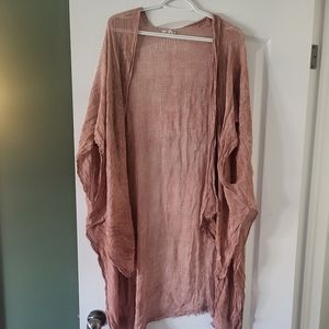 FREE PEOPLE distressed duster